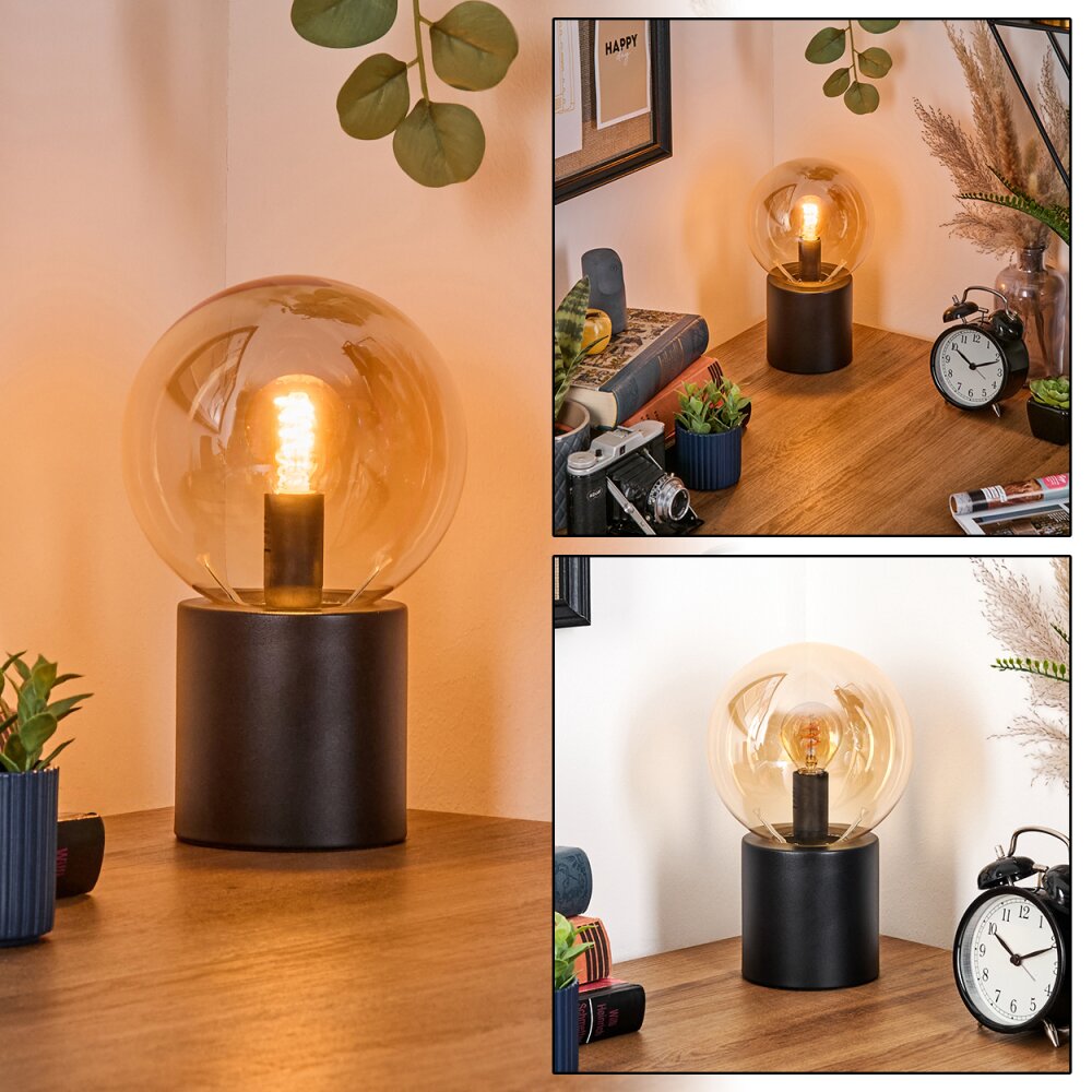 Gastor Tischleuchte Glas 15 cm Bernsteinfarben, 1-flammig main product photo
