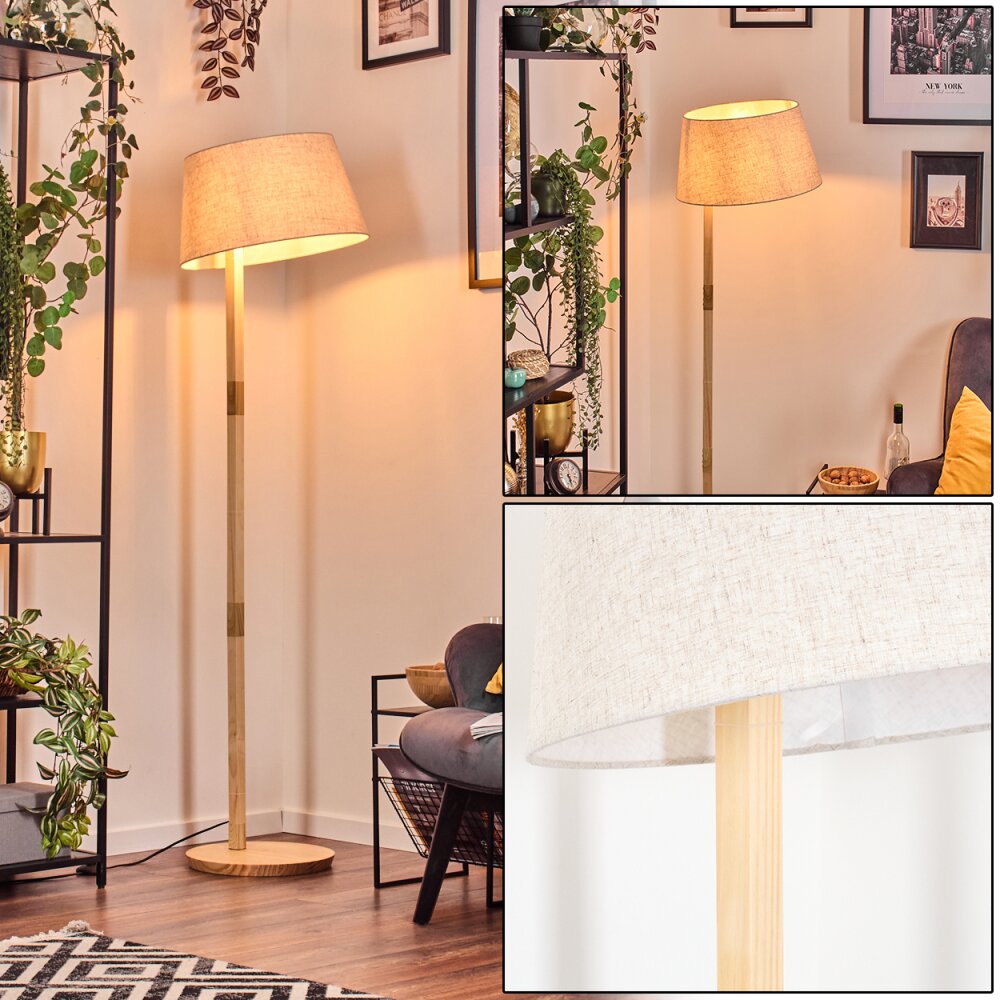 Bassagoda Stehleuchte Naturfarben, 1-flammig main product photo