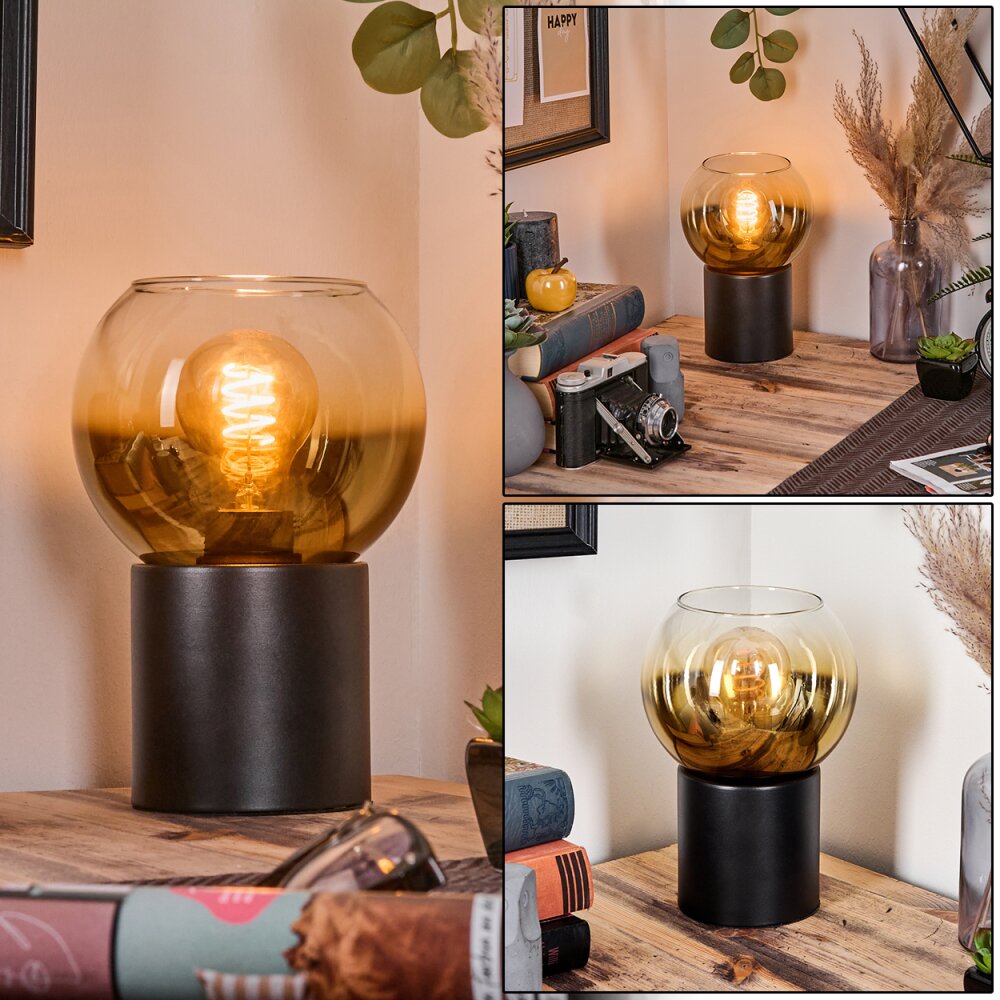 Koyoto Tischleuchte Glas 15 cm Gold, Klar, 1-flammig main product photo