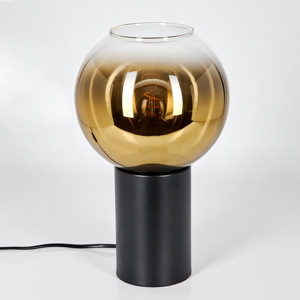 Koyoto Tischleuchte Glas 20 cm Gold, Klar, 1-flammig