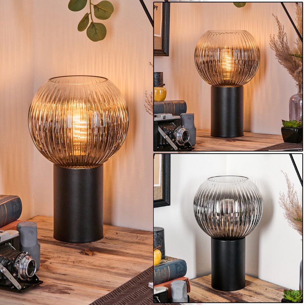 Koyoto Tischleuchte Glas 15 cm Klar, Rauchfarben, 1-flammig main product photo