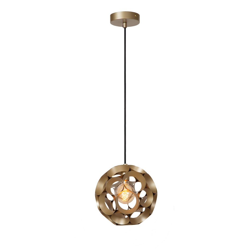 Lucide HANNELORE Pendelleuchte Gold, 1-flammig main product photo