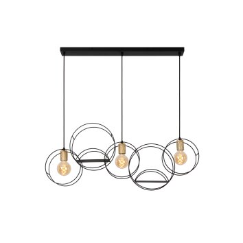 Lucide CIRCLE Pendelleuchte Schwarz, 3-flammig