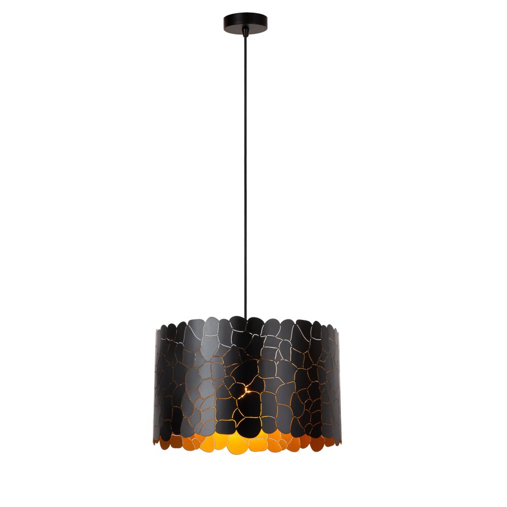 Lucide ALMELO Pendelleuchte Schwarz, 1-flammig main product photo