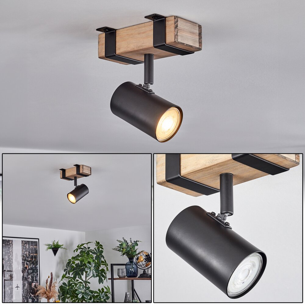 Storuma Deckenleuchte Naturfarben, Schwarz, 1-flammig main product photo