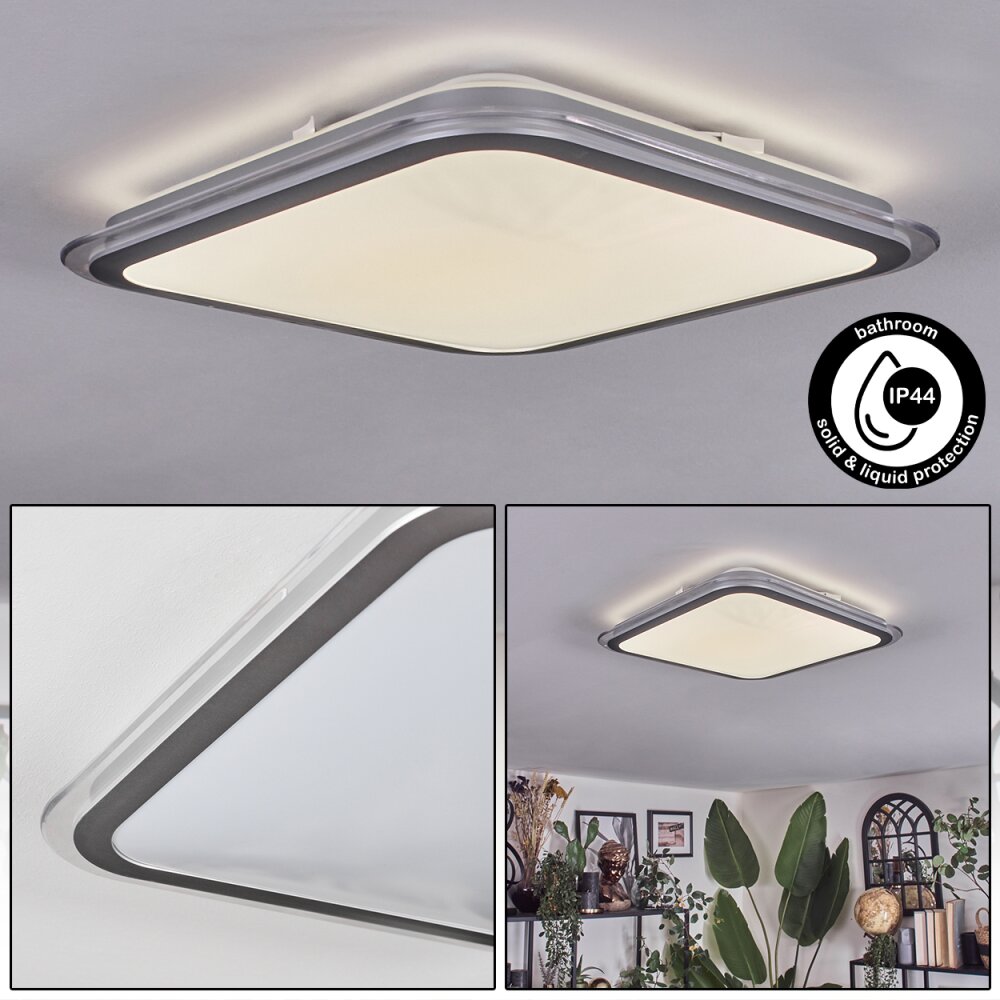 Arima Deckenleuchte LED Grau, Weiß, 1-flammig main product photo
