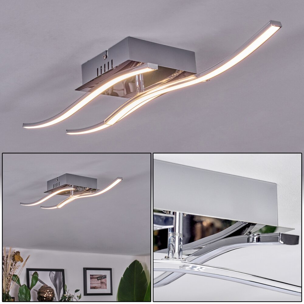Biskopstorp Deckenleuchte LED Chrom, 3-flammig, Fernbedienung main product photo