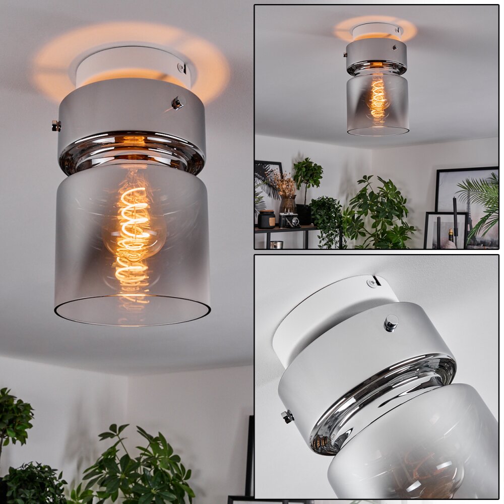 Hasvik Deckenleuchte Glas 15 cm Weiß, 1-flammig main product photo