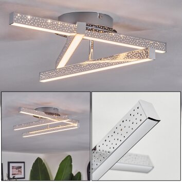 Arlan Deckenleuchte LED Chrom, 1-flammig