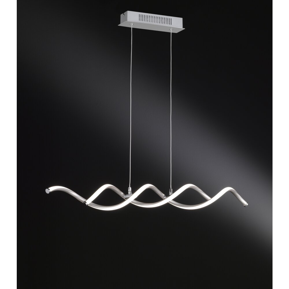 Wofi BONNEY Pendelleuchte LED Nickel-Matt, 1-flammig main product photo
