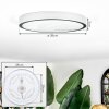 Ciron Deckenleuchte LED Silber, 1-flammig, Fernbedienung