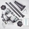 Lignac Kandelaber Schwarz, Silber, 2-flammig Lignac Kandelaber Schwarz, Silber, 2-flammig