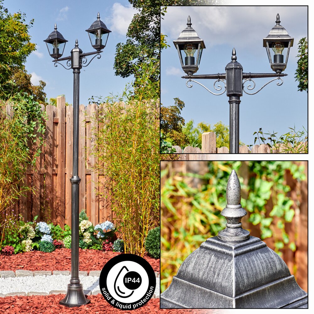Naofe Kandelaber Schwarz, Silber, 2-flammig main product photo