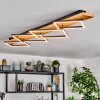 Pompu Deckenleuchte LED Naturfarben, Schwarz, 1-flammig