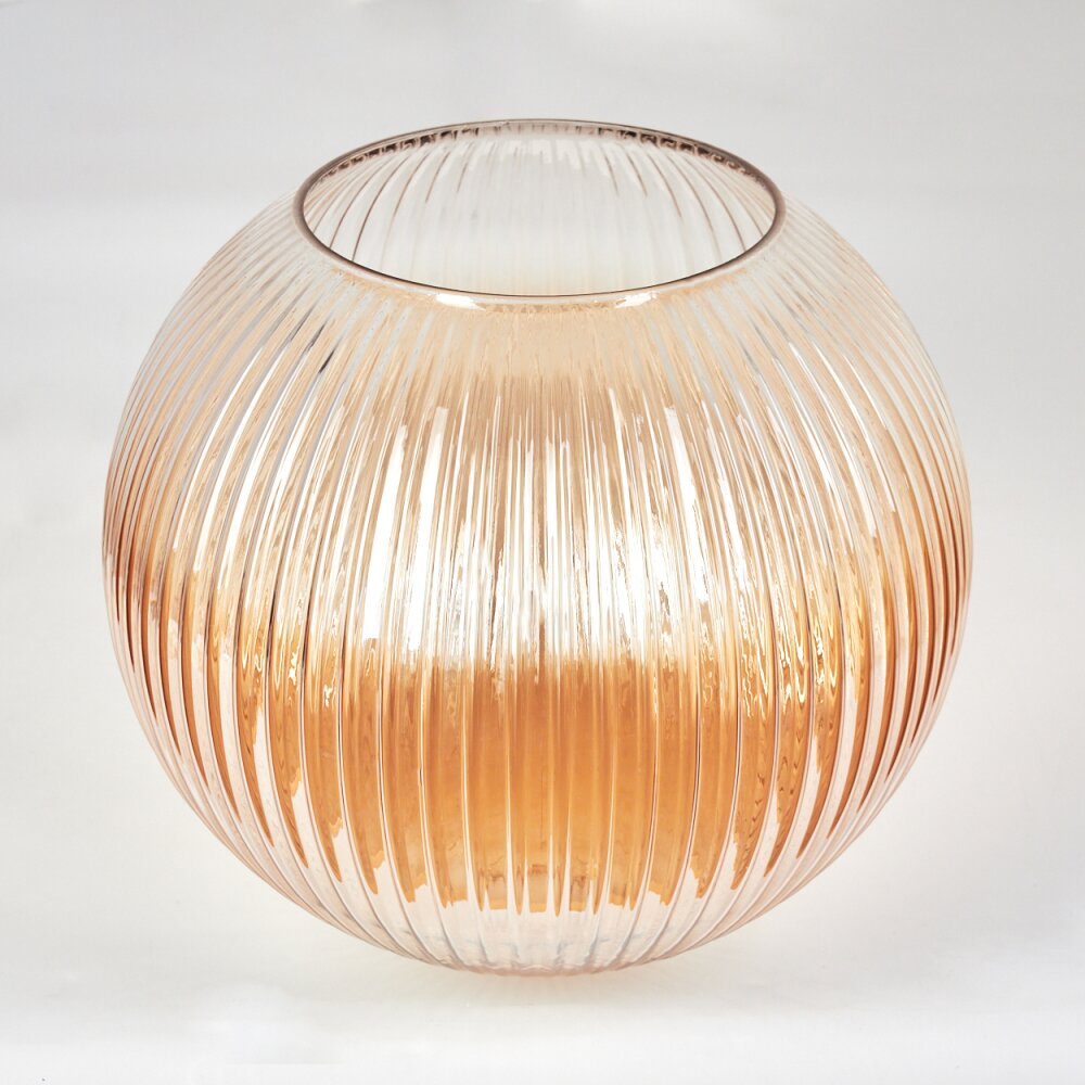 Glas-Lampenschirm Koyoto Ersatzglas 30 cm Bernsteinfarben, Klar main product photo