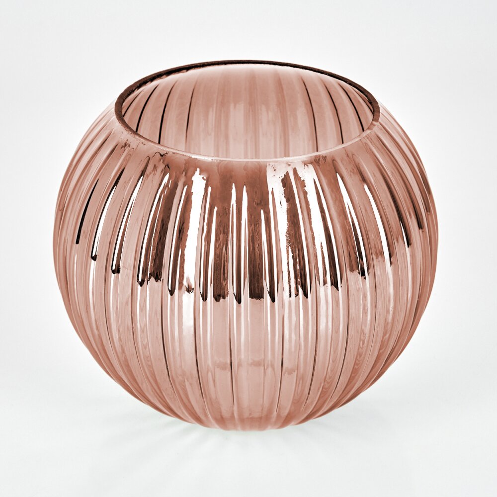 Glaslampenschirm Koyoto Ersatzglas 15 cm Kupferfarben, Rot main product photo