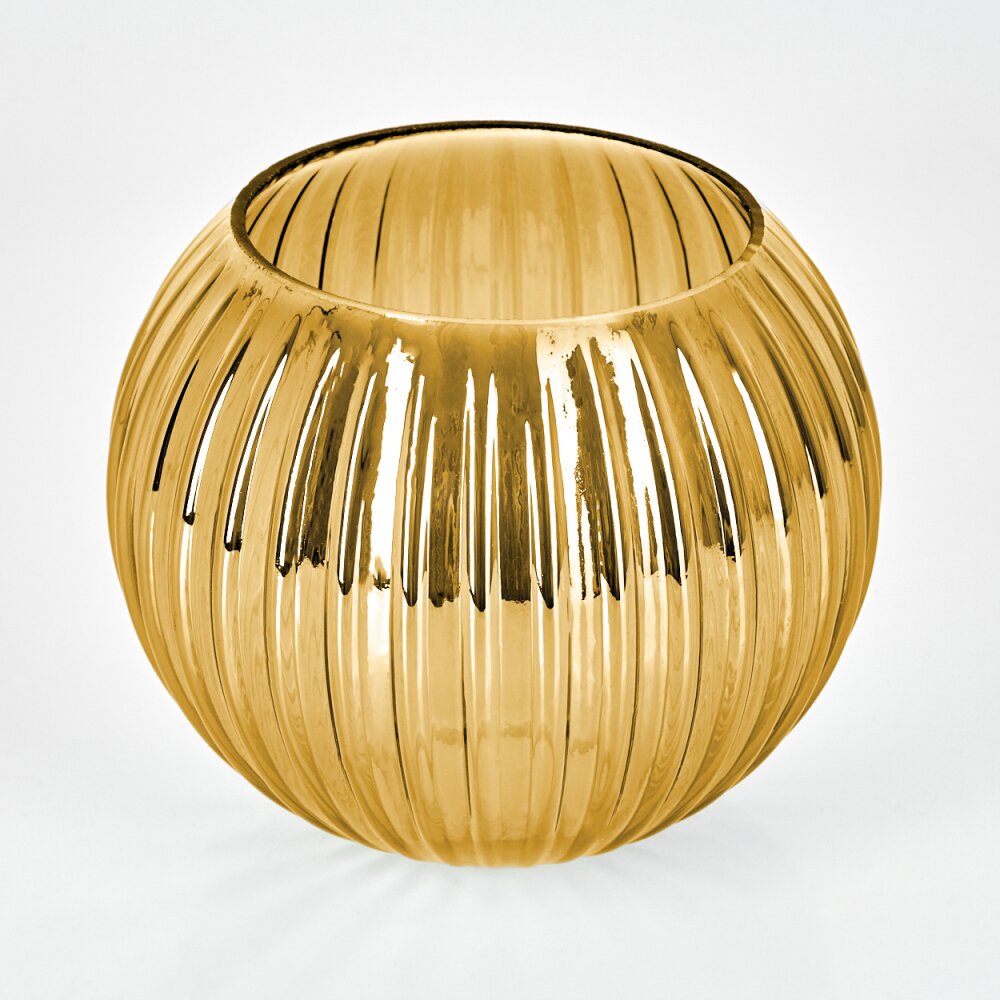 Lampenschirm aus Glas Koyoto Ersatzglas 15 cm Gold main product photo