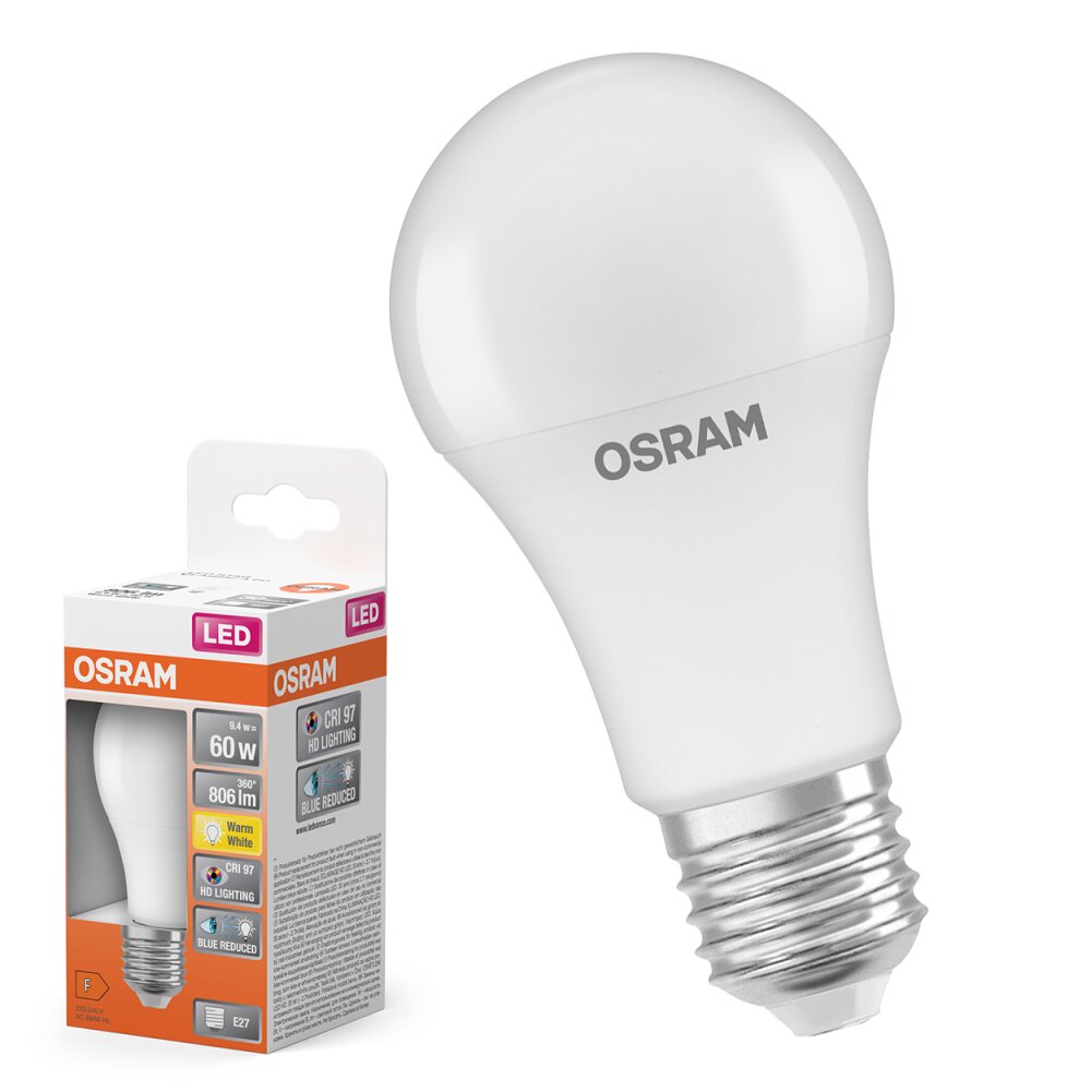 LED E27 9,4 Watt 2700 Kelvin 806 Lumen main product photo