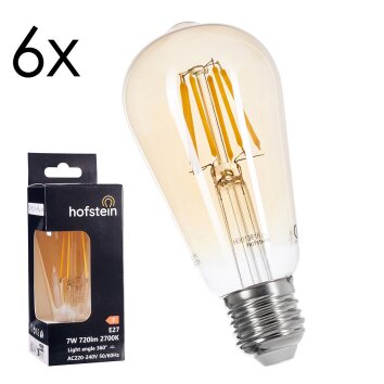 LED E27 6er Set 6 Watt 2700 Kelvin 720 Lumen LED E27 6er Set 6 Watt 2700 Kelvin 720 Lumen