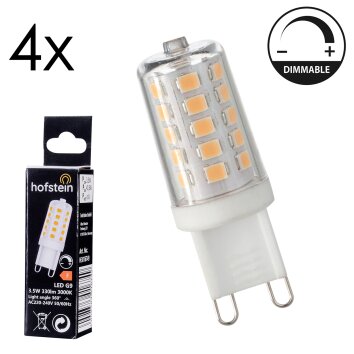 LED G9 4er Set 3,5 Watt 3000 Kelvin 330 Lumen LED G9 4er Set 3,5 Watt 3000 Kelvin 330 Lumen