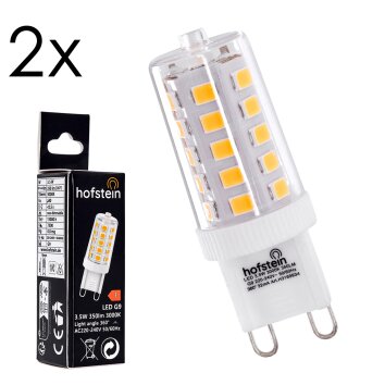 LED G9 2er Set 3,5 Watt 3000 Kelvin 350 Lumen LED G9 2er Set 3,5 Watt 3000 Kelvin 350 Lumen