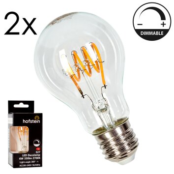 LED E27 2er Set 6 Watt 2700 Kelvin 350 Lumen LED E27 2er Set 6 Watt 2700 Kelvin 350 Lumen