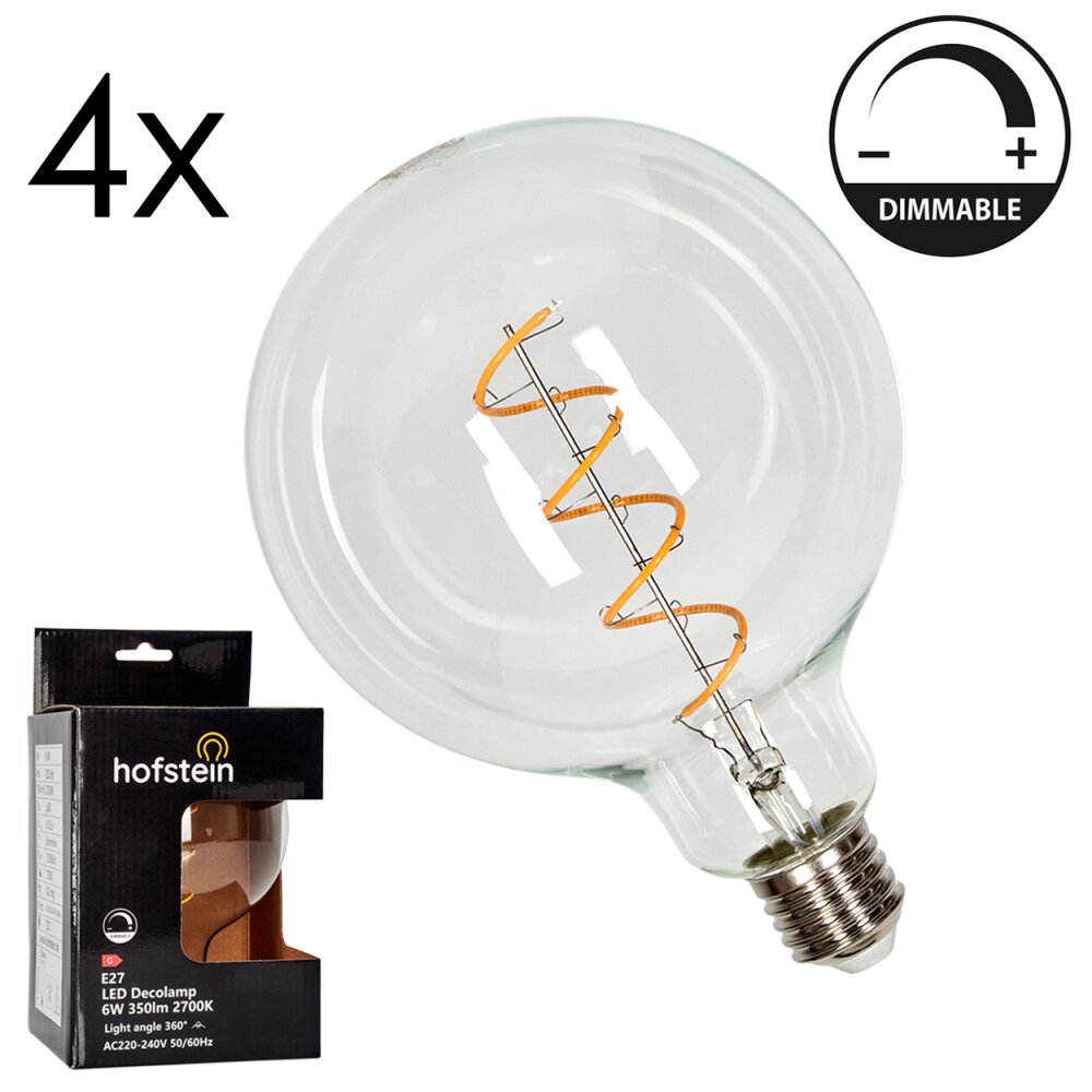 LED E27 4er Set 6 Watt 2700 Kelvin 350 Lumen main product photo