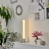 Flaut Tischleuchte LED Nickel-Matt, 1-flammig, Fernbedienung, Farbwechsler