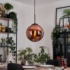 Gastor Hängeleuchte Glas 30 cm Kupferfarben, 1-flammig