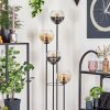 Koyoto Stehleuchte Glas 15 cm Holz hell, Schwarz, 4-flammig