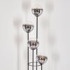 Koyoto Stehleuchte Glas 15 cm Holz hell, Schwarz, 4-flammig