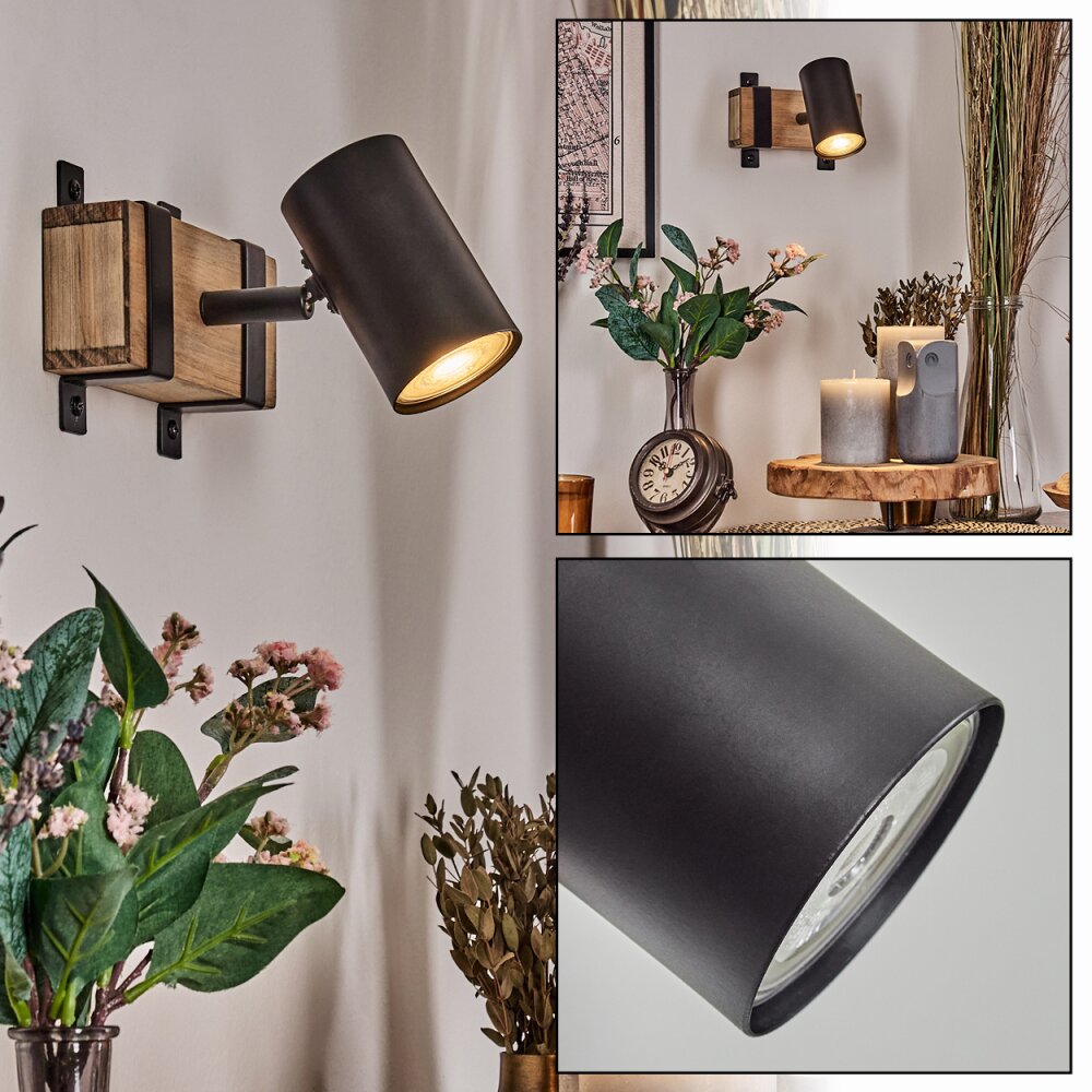 Storuma Wandleuchte Naturfarben, Schwarz, 1-flammig main product photo