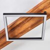 Pompu Deckenleuchte LED Naturfarben, Schwarz, 1-flammig