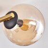 Gastor Deckenleuchte Glas 15 cm Gold, Schwarz, 3-flammig