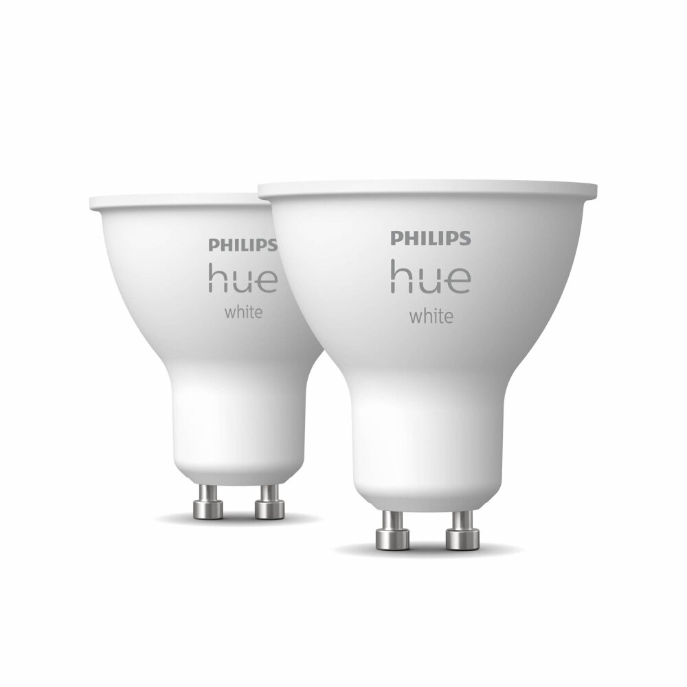 Philips Hue White 2er Set LED GU10 5,2 Watt 2700 Kelvin 400 Lumen main product photo