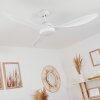 Follseland Deckenventilator LED Weiß, 1-flammig, Fernbedienung