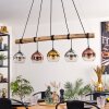 Koyoto Pendelleuchte Glas 15 cm Naturfarben, Schwarz, 5-flammig