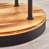 Kyoto Stehleuchte Glas 15 cm Holz hell, Schwarz, 3-flammig