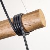 Koyoto Pendelleuchte Glas 15 cm Naturfarben, Schwarz, 3-flammig