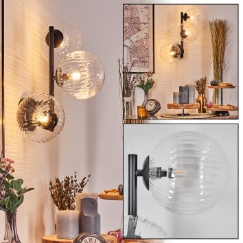 Chehalis Wandleuchte Glas 15 cm Klar, 3-flammig Chehalis Wandleuchte Glas 15 cm Klar, 3-flammig