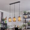Apedo Hängeleuchte Glas 20 cm Bernsteinfarben, 3-flammig