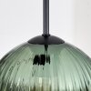 Koyoto Hängeleuchte Glas 20 cm Schwarz, 3-flammig
