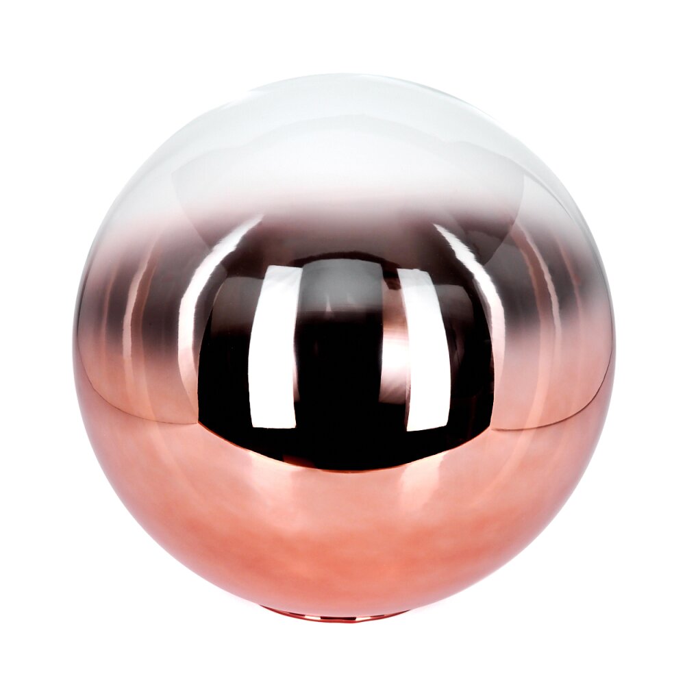 Glas-Lampenschirm Gastor Ersatzglas 30 cm Klar, Kupferfarben main product photo