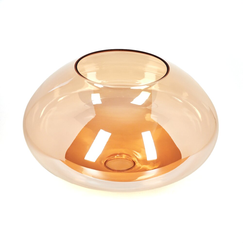 Lampenschirm aus Glas Mertola Ersatzglas 30 cm Bernsteinfarben main product photo