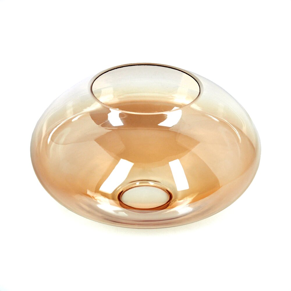 Glas-Lampenschirm Mertola Ersatzglas 20 cm Bernsteinfarben, Klar main product photo