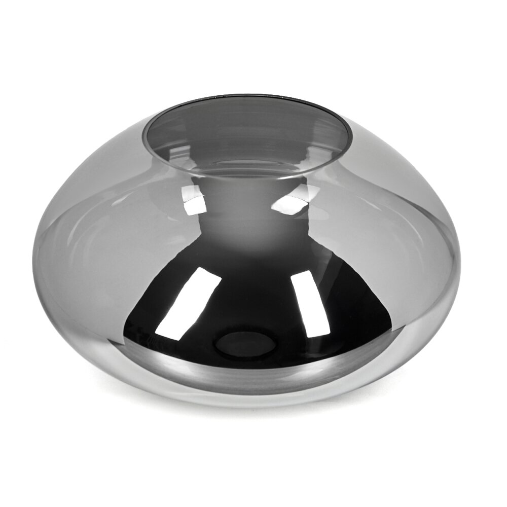 Lampenschirm aus Glas Mertola Ersatzglas 30 cm Rauchfarben main product photo