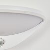 Carano Außenwandleuchte LED Weiß, 1-flammig, Bewegungsmelder