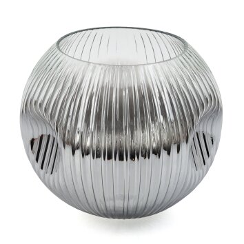 Lampenschirm aus Glas Ripoll Ersatzglas 25 cm Klar, Rauchfarben