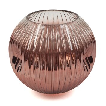 Glaslampenschirm Ripoll Ersatzglas 20 cm Klar, Kupferfarben