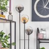Gastor Stehleuchte Glas 15 cm Schwarz, 3-flammig